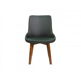 (dru-s111-bl) Стул Друз, искусственная кожа, цвет черный Ecotex 3001, опора деревянная (арт.111) - Фото предпросмотра