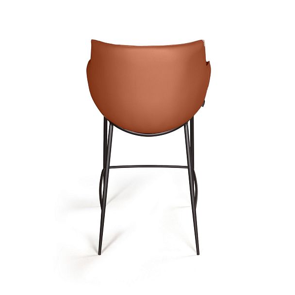 Стул полубарный Sofia, экокожа soft-touch, терракот - Вид 7