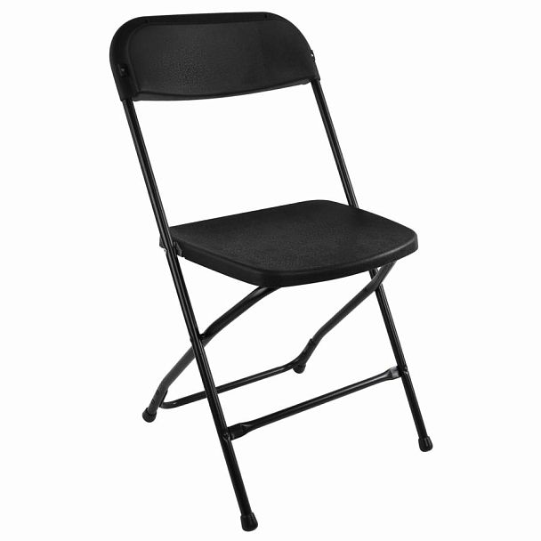 Стулья складные BRABIX "Golf CF-002", КОМПЛЕКТ 4шт., черный каркас, пластик черный, 533030 - Вид 3