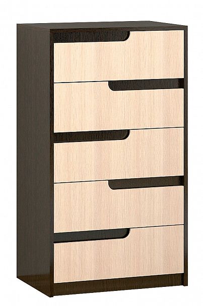 Комод Гавана (1070х600х430) венге/дуб молочный - Вид 1