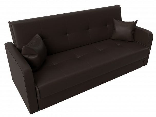 Диван книжка Надежда (полностью экокожа коричневая) - Вид 5