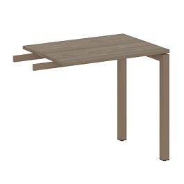 Metal System Quattro Приставной элемент на П-образном м/к 50БП.ПР-2 Вяз/Мокко металл 800*600*750 - Фото предпросмотра