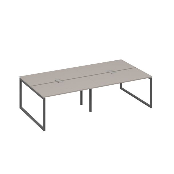 Станция (4х140) на металлокаркасе QUATTRO рабочая A4 А4 Б4 174-2 БП мокко премиум / металлокаркас антрацит - Вид 1