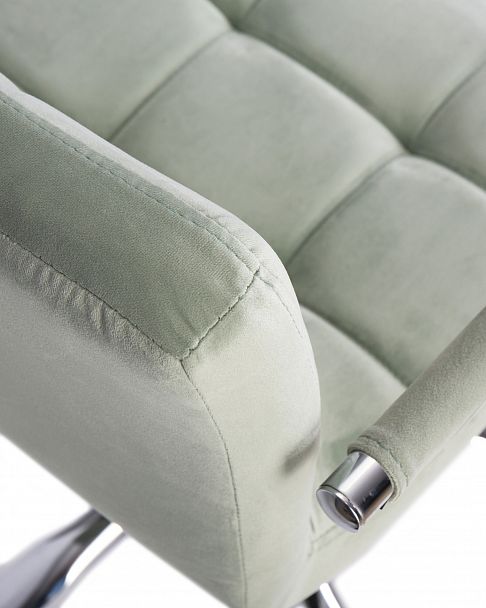 Офисное кресло для персонала DOBRIN TERRY (мятный велюр (MJ9-87)) - Вид 8