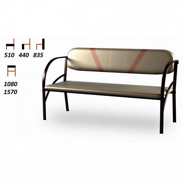 Диван-скамейка Идиллия, 1570 - Вид 3