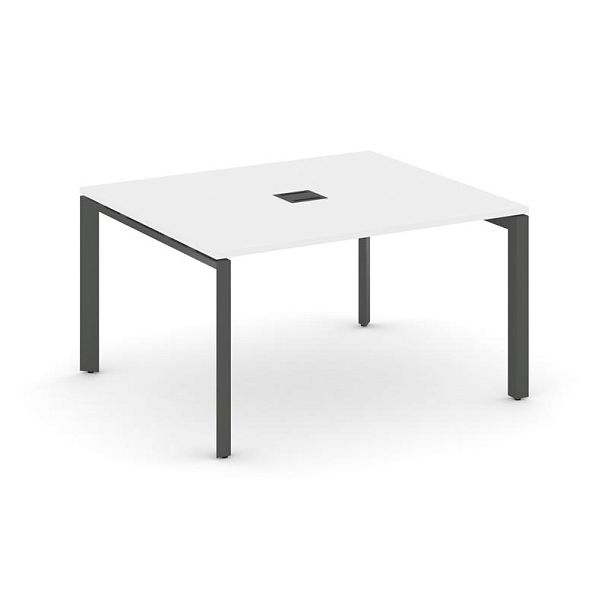 Style Project Next Стол переговорный SN-59P.SPRG-032 Белый/Металл Антрацит 1180*1180*750 - Вид 1