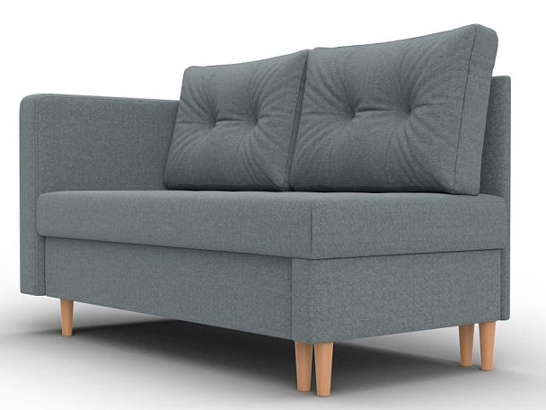 Кушетка Лига-098 Рогожка серый - Вид 3