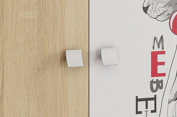 Энерджи Шкаф 2-створчатый MDE-01.1623 дуб сонома/белый - Вид 4