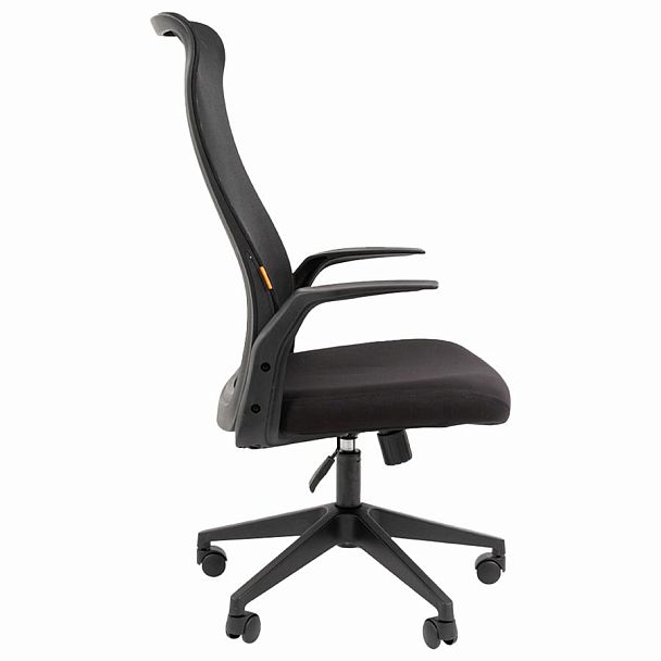 Кресло офисное Chairman CH 573, сетка/ткань, черное, 7134740 - Вид 5