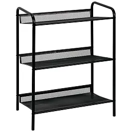 Полка для обуви "Женева-13", 450х270х600 мм, 3 полки, металл, чёрная, ПДО Ж13 Ч - Фото предпросмотра