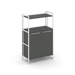 Rift Шкаф 3 ниши широкий RF.SS-32 Антрацит/Металл Белый 798*396*1286 - Фото предпросмотра