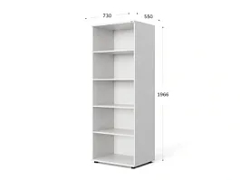 UNITY РШ-02Г БЕЛЫЙ Стеллаж открытый Прямой 730х550х1966 - Фото предпросмотра