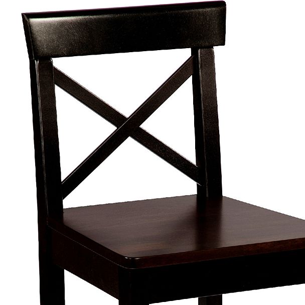 Комплект деревянных полубарных стульев с жестким сиденьем Бергольф Венге, 3 шт. - Вид 7