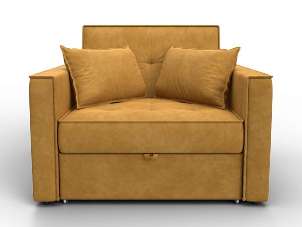 Кресло-кровать Лига-104 (80) Велюр желтый - Вид 2