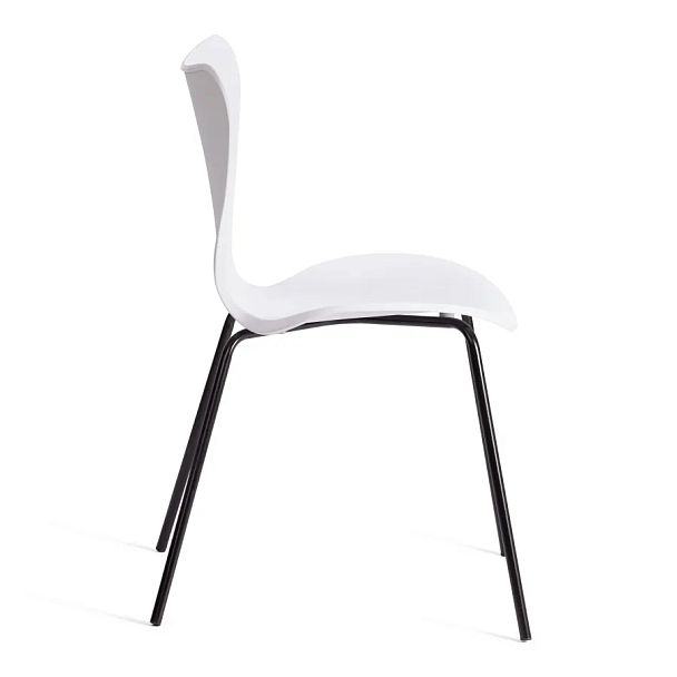 Стул Якобсен/Jacobsen (мод.DC 102-1)2 шт. в упаковке, пластик/металл, White (белый) / Black (черный) - Вид 2