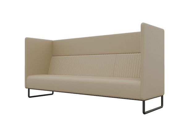 Bronks Диван трехместный BROS-3 Dollaro 517/Металл Черный 2100*760*1180 - Вид 1