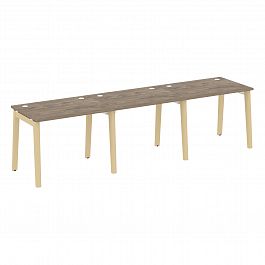 Рабочая станция "Onix wood" OW.RS-3.1.7 тиквуд темный/дуб светлый - Фото предпросмотра