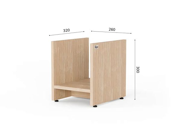 ЛАЙТ / LIGHT RLG057 Подставка под ПК 26x32x30 Дуб Сонома - Вид 3