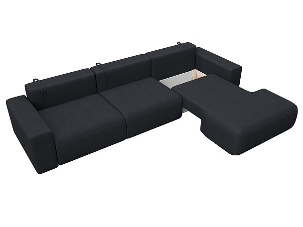 Диван угловой Лига-036 НПБ Классик Лонг правый угол Искусственная замша серый - Вид 7