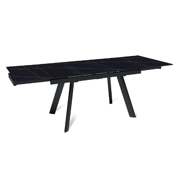 Стол раскладной Stone (140+40+40), керамика матовая Black Gold - Вид 4