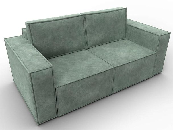 Диван прямой Куба мини Велюр зеленый - Вид 6