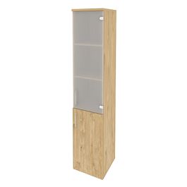 Onix Шкаф высокий узкий правый O.SU-1.2 (R) Тиквуд светлый 400*420*1977 - Фото предпросмотра