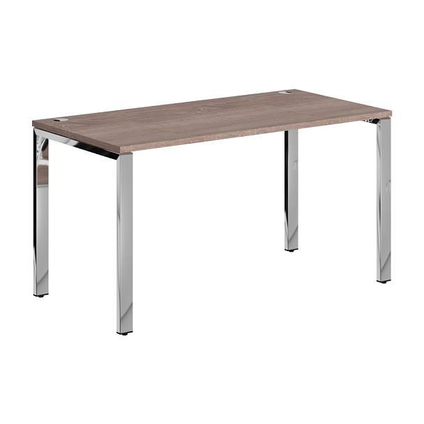 Стол прямой XGST 147.1 Дуб Сонома/Нержавеющая сталь 1400х700х750 XTEN GLOSS - Вид 1
