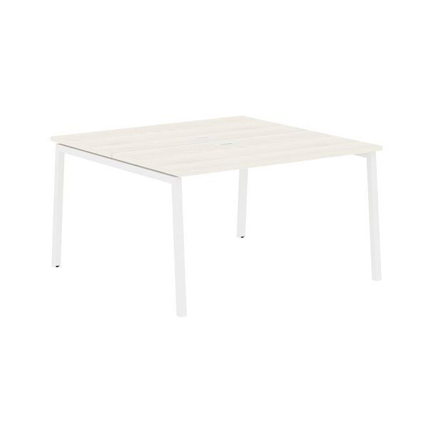 Стол 2-х местный ELWST 1313 Ясень Траун/Белый 1360х1346х750 EDIS - Вид 1