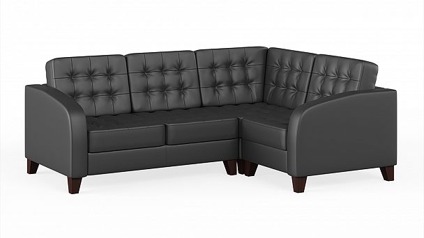 Секция 1-местная правая Basel 75x85x84 чёрный - Вид 3