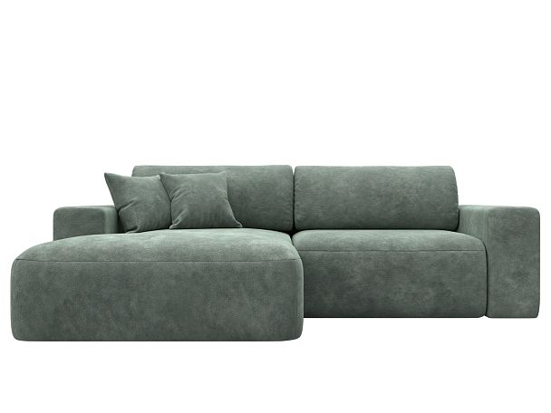 Диван угловой Лига-036 НПБ Классик левый угол Велюр зеленый - Вид 2