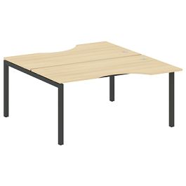 Metal System Quattro Р. ст. криволинейная на П-образном м/к 50БП.РАС-СА-2.1 Акация/Антрацит металл 1600*1835*750 - Фото предпросмотра