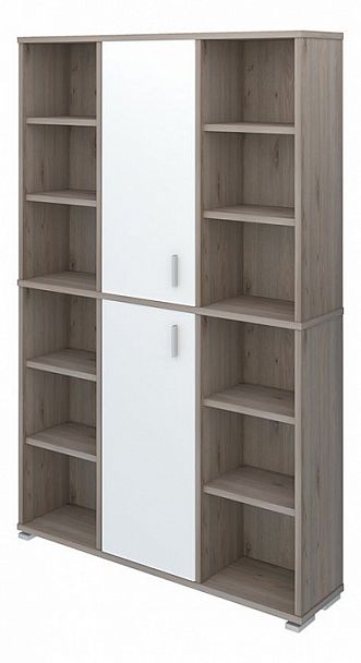 Стеллаж комбинированный Домино нельсон ПУ-40-2 Белый/Нельсон - Вид 1