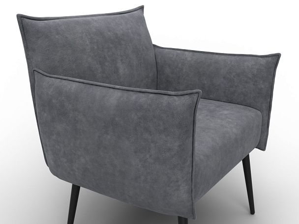 Кресло Лига-083 Велюр серый - Вид 4