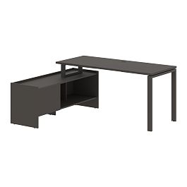 Стол с тумбой EUCT 17614 Мокко/Мокко 1760х1400х750 EDIS - Фото предпросмотра