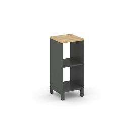 Style Project Каркас стеллажа 2 яр. SN.KS-210 Антрацит/Тиквуд Светлый/Металл Антрацит 387*400*881 - Фото предпросмотра