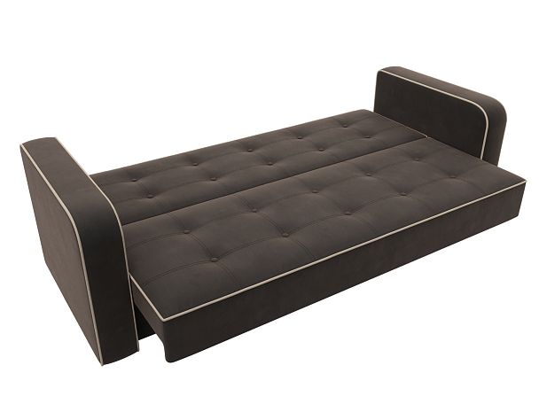 Диван-книжка Тур Велюр коричневый - Вид 7