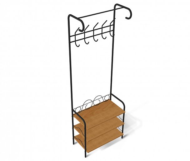 Вешалка Sheffilton M-306 черный муар/бук - Вид 4