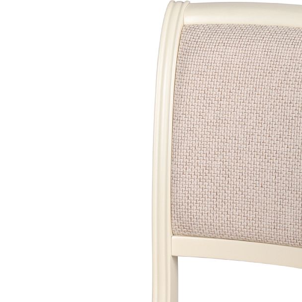 Комплект деревянных стульев с мягким сиденьем Арктос Слоновая кость/Кремовая рогожка, 2 шт. - Вид 6