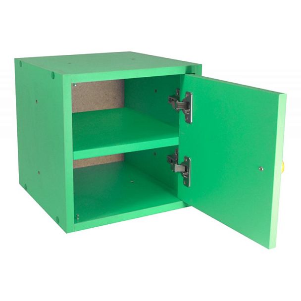 Модульный стеллаж Тетрис, с дверкой и полкой, ЛДСП цветной - Вид 1