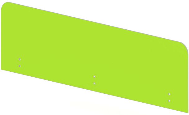 Экраны для столов "Настольные защитные экраны «Лайт»"  ПК-ЛТ-ЭКР110Х33-В2-1010 зеленый - Вид 1