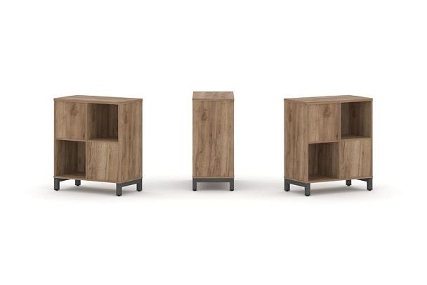 Стайл Проджект Набор стеллажа 2-х сторон., 2 яр. SN.NSD-221 Дуб Табак/Металл Антрацит 754*400*881 - Вид 1