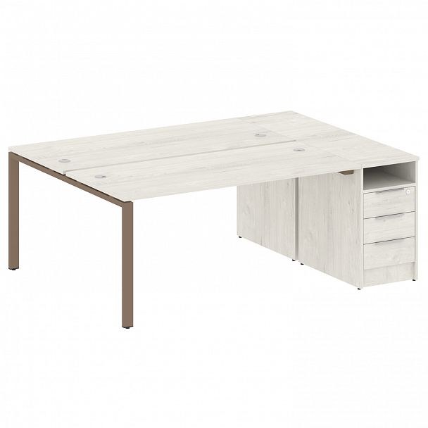 Рабочая станция "Metal System" БП.РС-СТП-2.4 дуб наварра/мокко - Вид 1