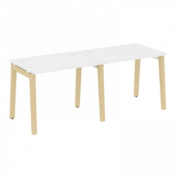 Рабочая станция "Onix wood" OW.RS-2.1.7 белый/дуб светлый - Вид 1