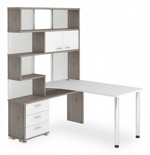 Стол компьютерный Домино нельсон СР-420/150 Белый/Нельсон левый - Вид 1