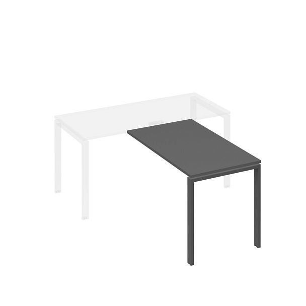 Брифинг-приставка на металлокаркасе UNO A4 А4 Б1 074 БП антрацит премиум / металлокаркас антрацит - Вид 1