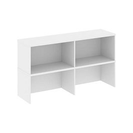 Стайл Проджект Надставка на тумбу 2 яр. SN.NT-105 Белый 1432*400*800 - Фото предпросмотра