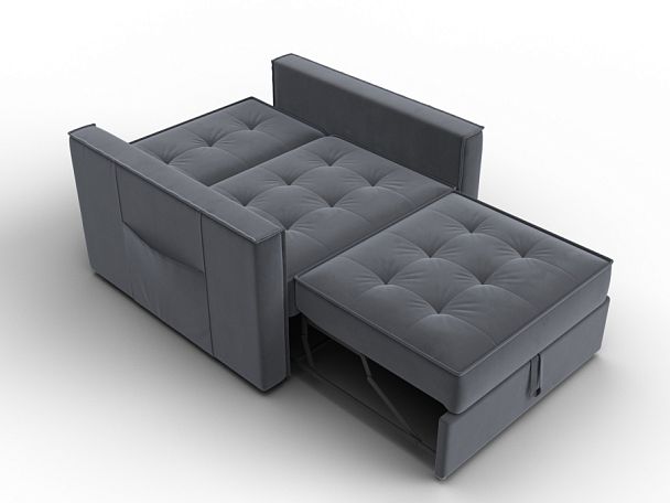 Кресло-кровать Лига-104 (80) Велюр серый - Вид 8