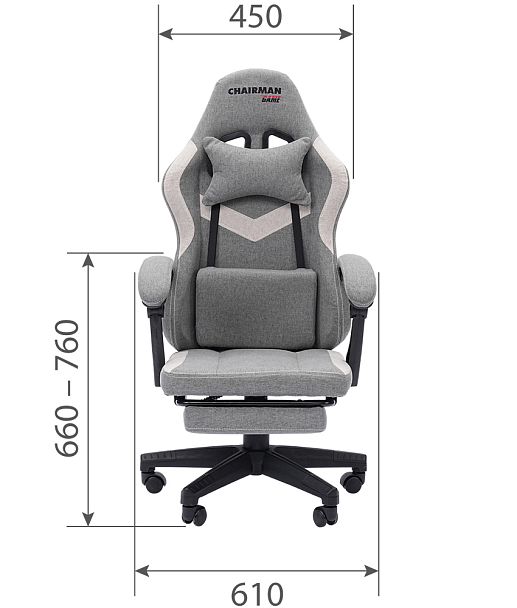 Кресло CHAIRMAN CH26 ткань, зеленый - Вид 5