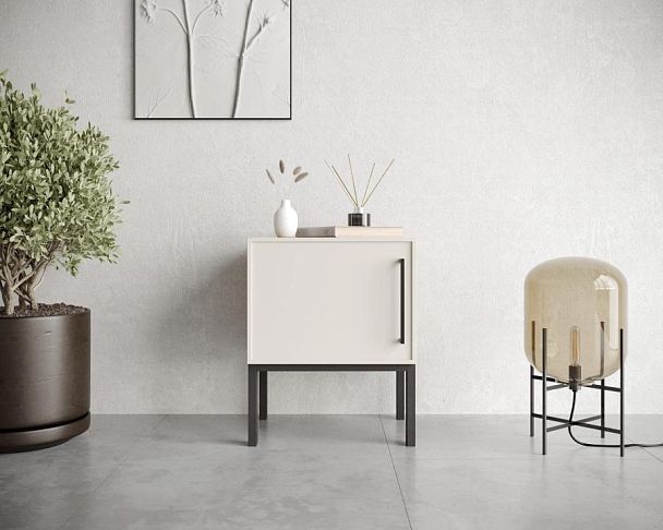 Тумбочка с дверкой Nicole NLN08 Белый - Вид 4