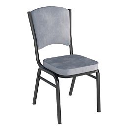 Стул Вертекс 20, микровелюр Эрика 08, каркас черный муар - Фото предпросмотра